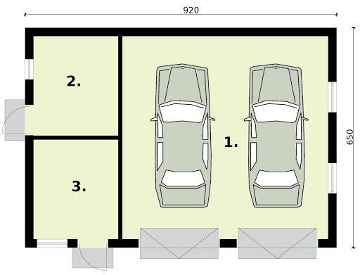 G3 - Rzut garażu
