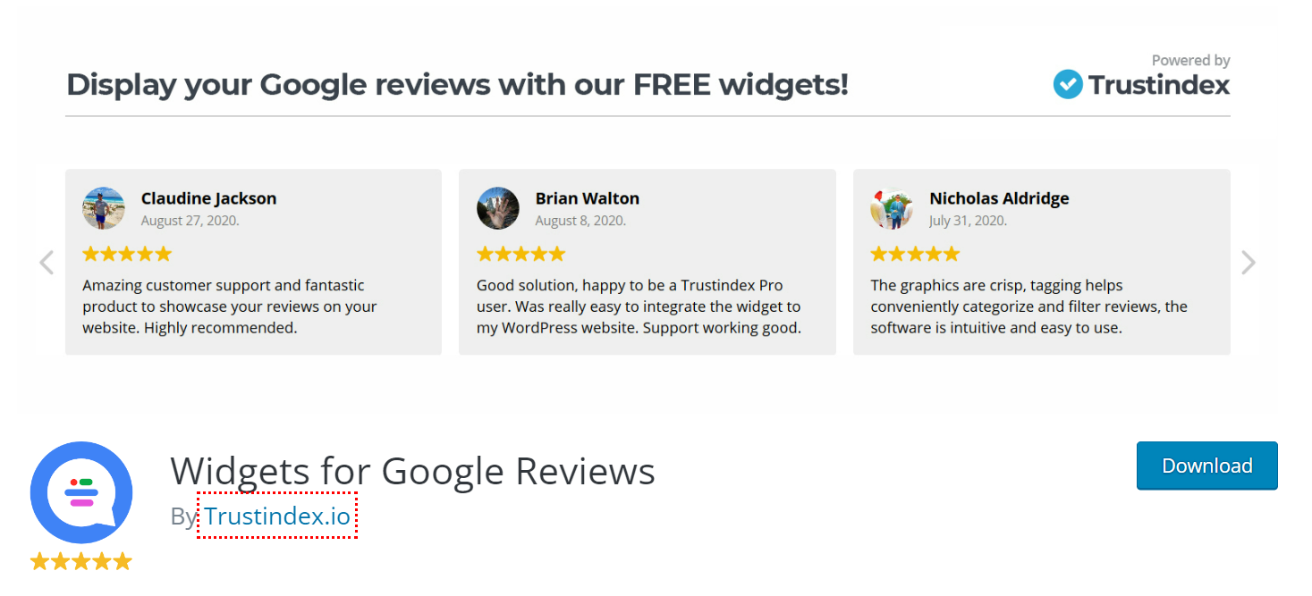 google review plugin wordpress: widget for Google reviews