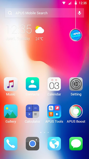 Phone X APUS Launcher theme