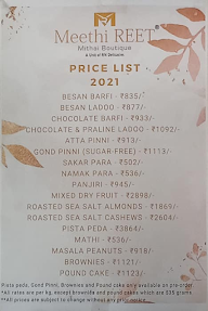 Meethi Reet Mithai Boutique menu 2