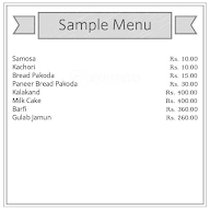 Krishna Sweet & Bakers menu 1