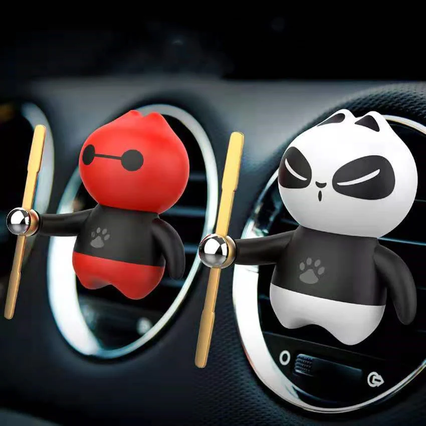 Panda auto parfum airconditioning outlet decoratie. Verfrissend en decoratief voor in uw auto, met heerlijke geur en leuke panda uitstraling.