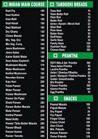 Roti Wala menu 1