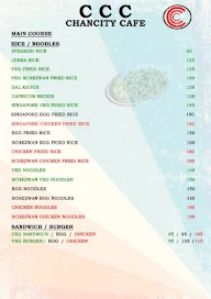 Chancity Cafe menu 3