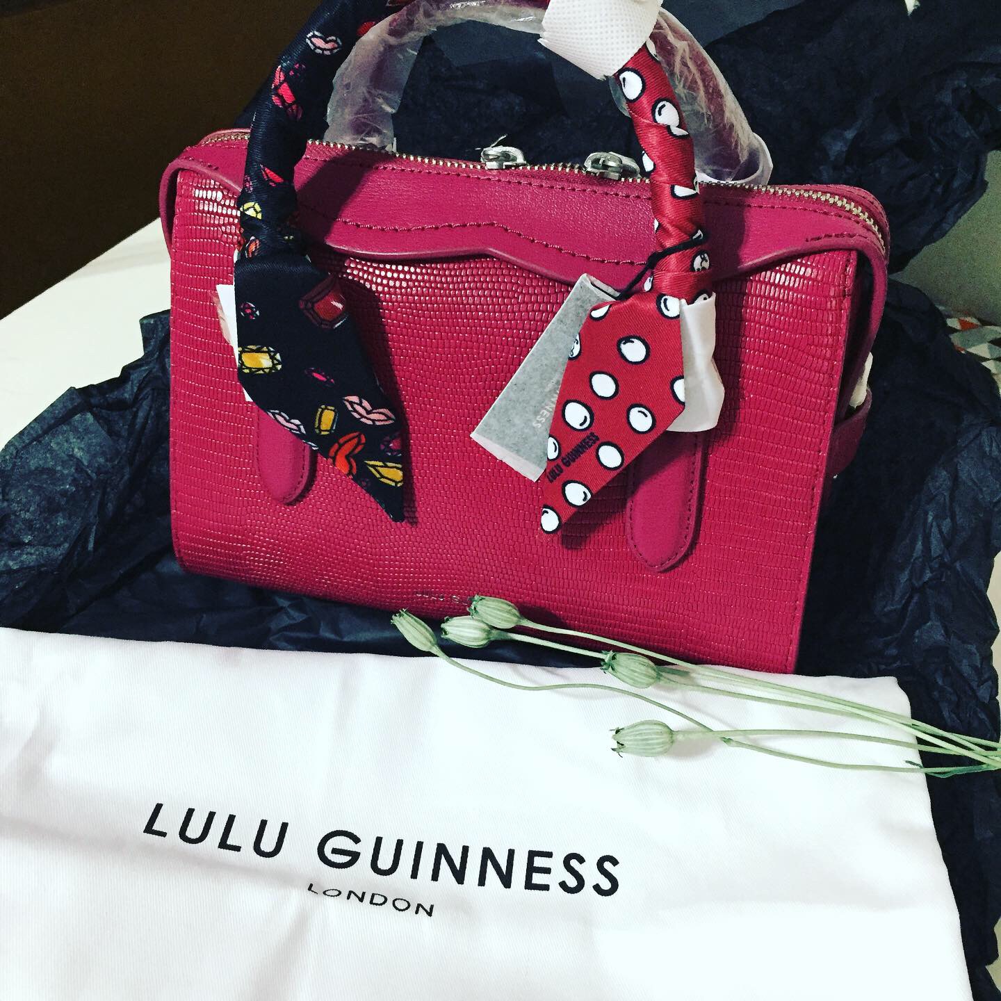Lulu Guinness Lip Emery Clutch Bag