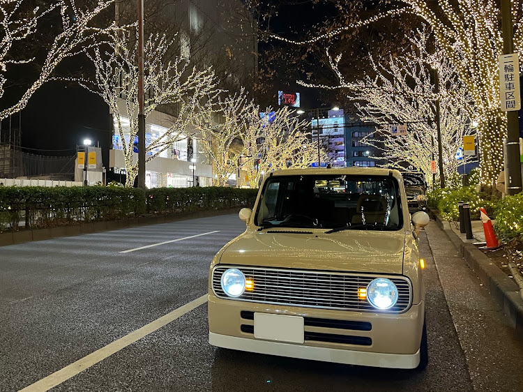 アルトラパンのイルミ狩り・表参道イルミネーション・ラパン・HE21Sに関するカスタム事例の投稿画像1枚目