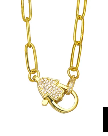 Collier Chaîne Épaisse avec Cadenas - 1