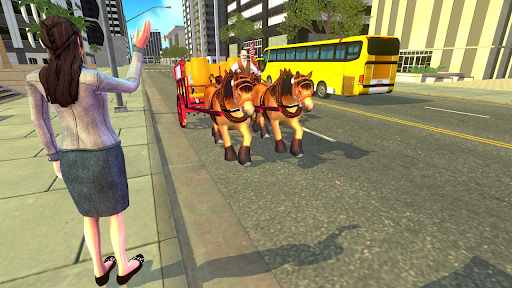 Screenshot Horse Cart Taxi Cab Driver