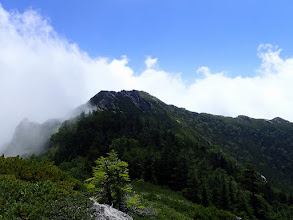 餓鬼岳方面を振り返る