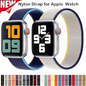 Dây Đeo Sợi Nylon Thích Hợp Cho Đồng Hồ Thông Minh Apple Watch 6 Se 5 4 3 2 1 44Mm 38Mm 40Mm 42Mm