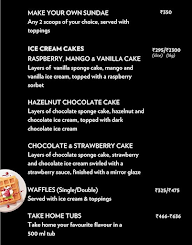 Cold Love Ice Cream menu 7