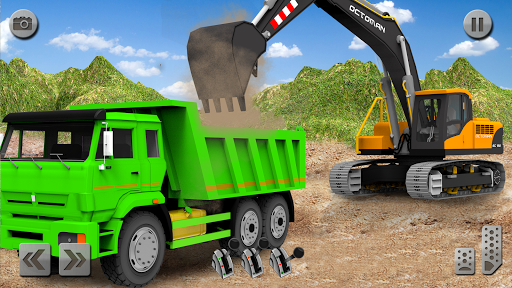 Sand Excavator Truck Driving Rescue Simulator game screenshots 1