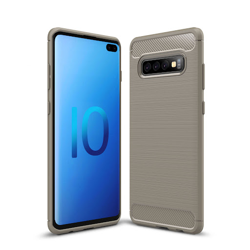 Title 3, Carbon Fiber Brushed Grain TPU Phone Case Prote...