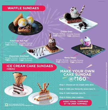 Havmor Ice Cream menu 