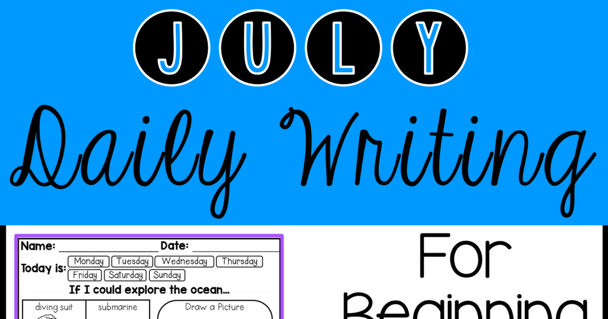 14 - July Daily Writing Prompts (Summer Writing Activities).pdf