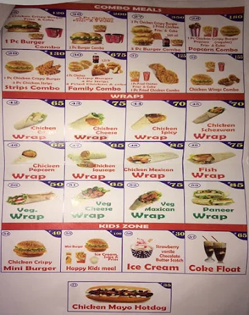 Mini Max menu 