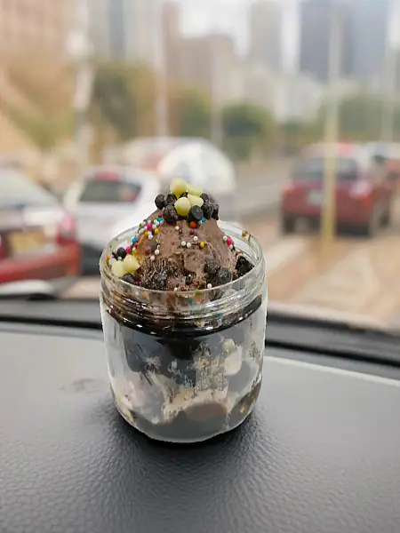 Choco Chips Mud Jar With Ice Cream