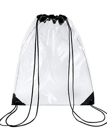 New Transparent Drawstring Backpack Fruit storage Tote Gy... - 1