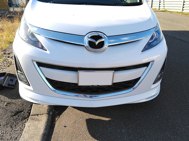 ビアンテの冬支度・フロントスポイラー取り外し・エアロは消耗品❓に関するカスタム事例の投稿画像1枚目