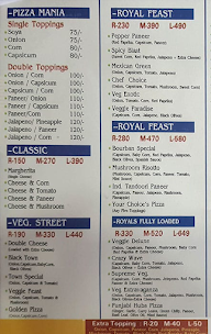 Royal Pizza & Wraps menu 1