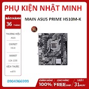 Main Asus H510M - K/ H510M - F/ Gigabyte H510M H Socket 1200 (Khe M2 Nvme, Cổng Hdmi, 2 Khe Ram Ddr4) Chính Hãng Bh 3 Năm