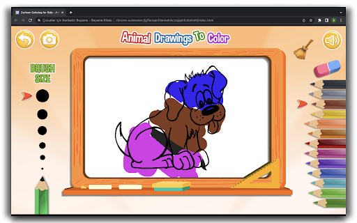 Cartoon Coloring Book Game