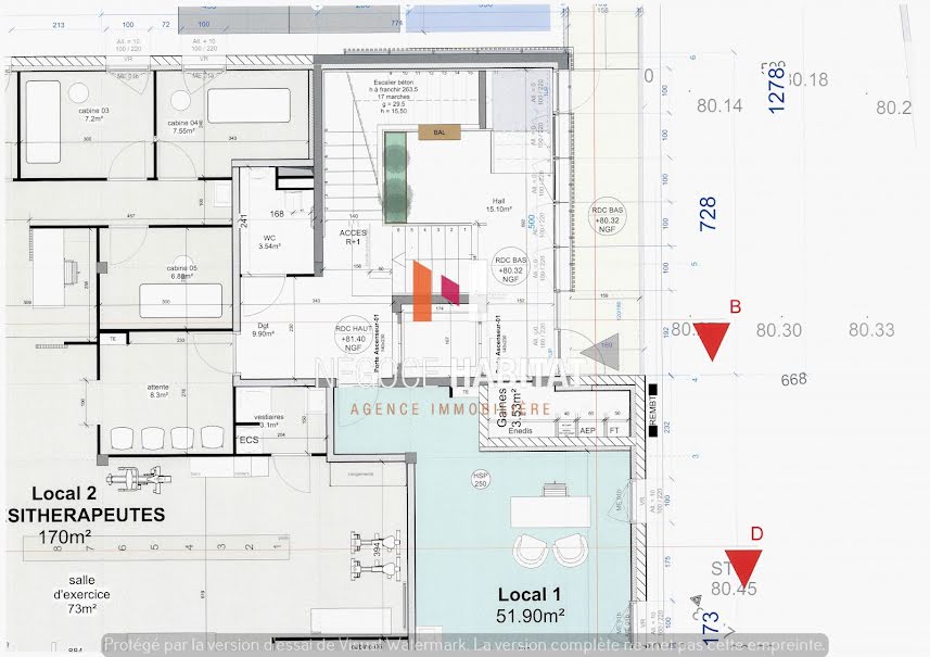 Vente locaux professionnels  51.9 m² à Generac (30510), 206 296 €