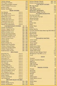 Imperial Restaurant menu 3