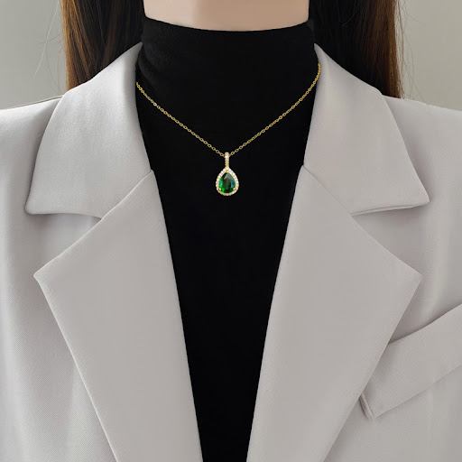 Title 3, Titanium Steel Water Drop Beccarite Micro-inlai...
