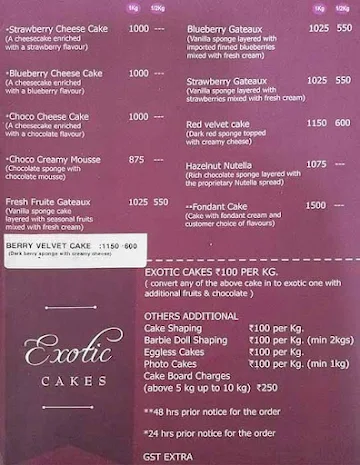 Hot Breads menu 