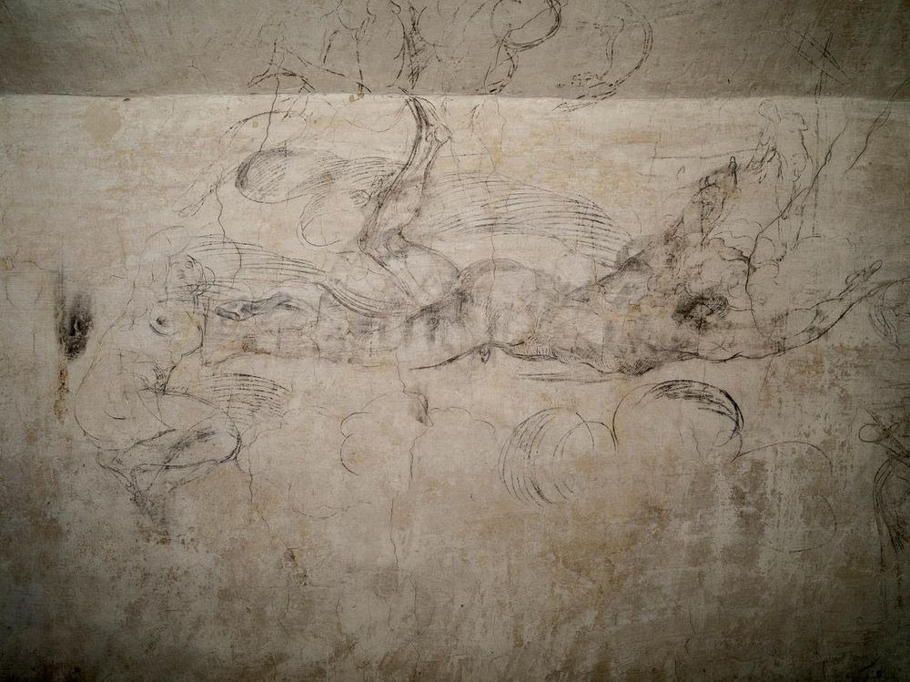 Os desenhos escondidos de Michelangelo