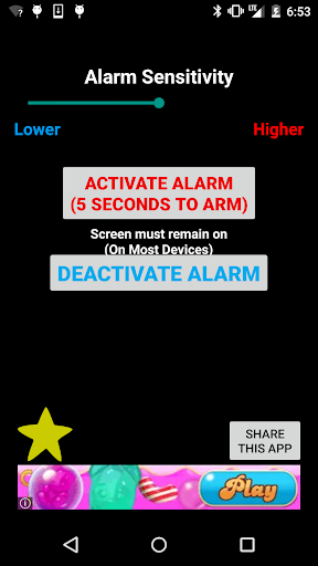 Phone Touch Alarm - Security