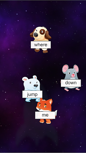 Sight Words - Space Game Word