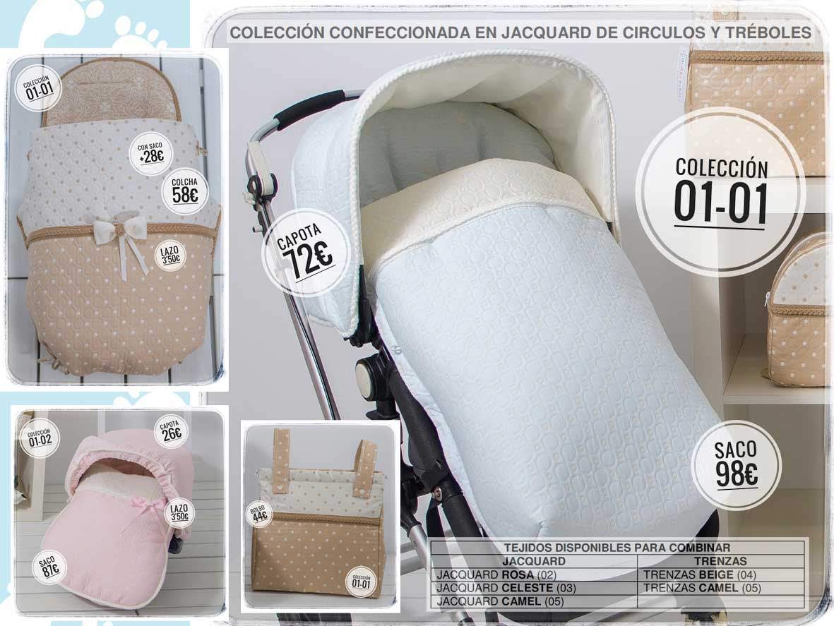 Bolso de la colección Lona beige combinado en granate y gris