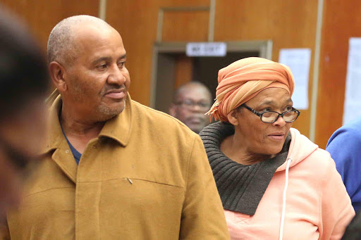 Livingstone Napoleon, 59, his wife Ingrid, 52 during court appearance before the East London Magistrates Court Picture: FILE