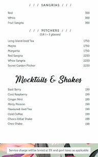 The Secret Garden menu 4