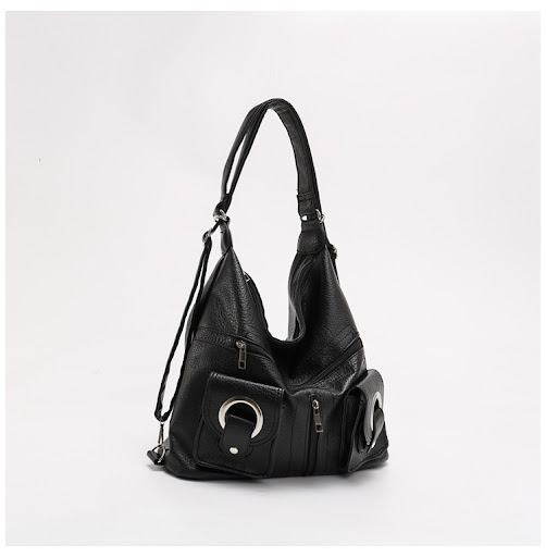 Title 8, Soft Leather Shoulder Crossbody Bag, Large Capa...