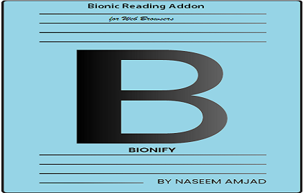 Bionify - Bionic Reading Plugin small promo image