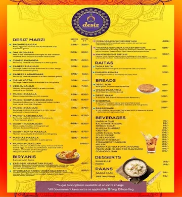 Desiz- Soulsome Food menu 