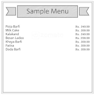 Sharma Ji Sweets & Malai Paneer menu 1