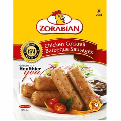 Zorabian Chicken Cocktail Barbeque Sausage 250 Gm