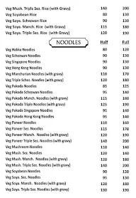 Vegetarian China Town menu 1