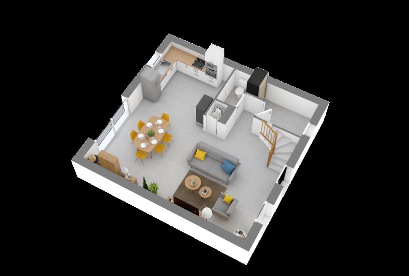  Vente Terrain + Maison - Terrain : 300m² - Maison : 90m² à Lassy (35580) 