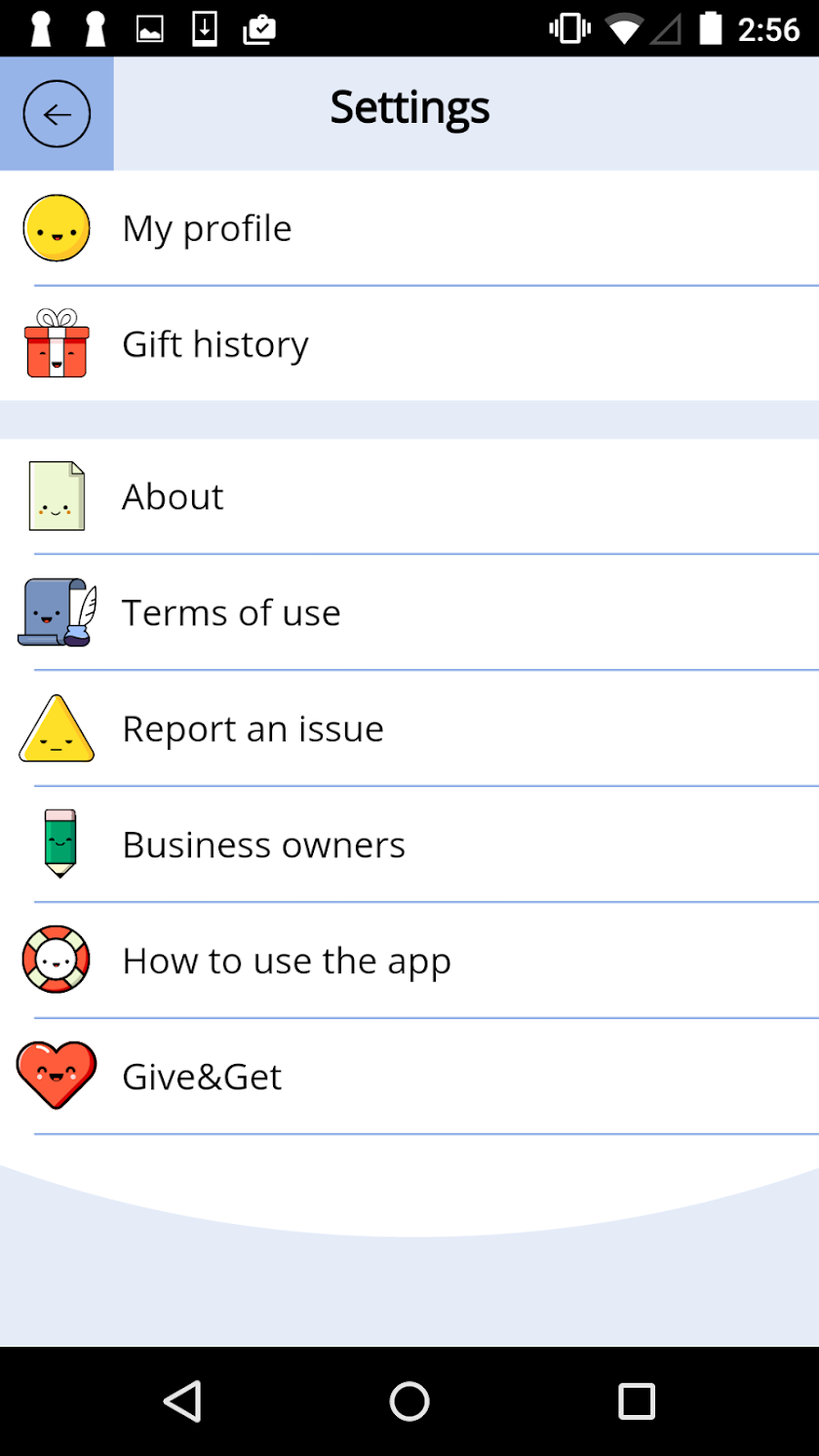 Give&amp;Get Screen 3