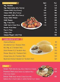 The Yellow Rasoi menu 1