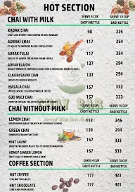 Chai Bar menu 1