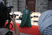 Nocawe Noncedo Mafu, South Africa's deputy minister of sport, arts & culture, arrives ahead of the state of the nation ceremony at City Hall in Cape Town.