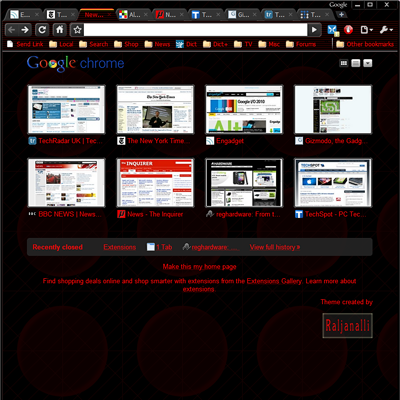 OpticRed Theme Preview 2