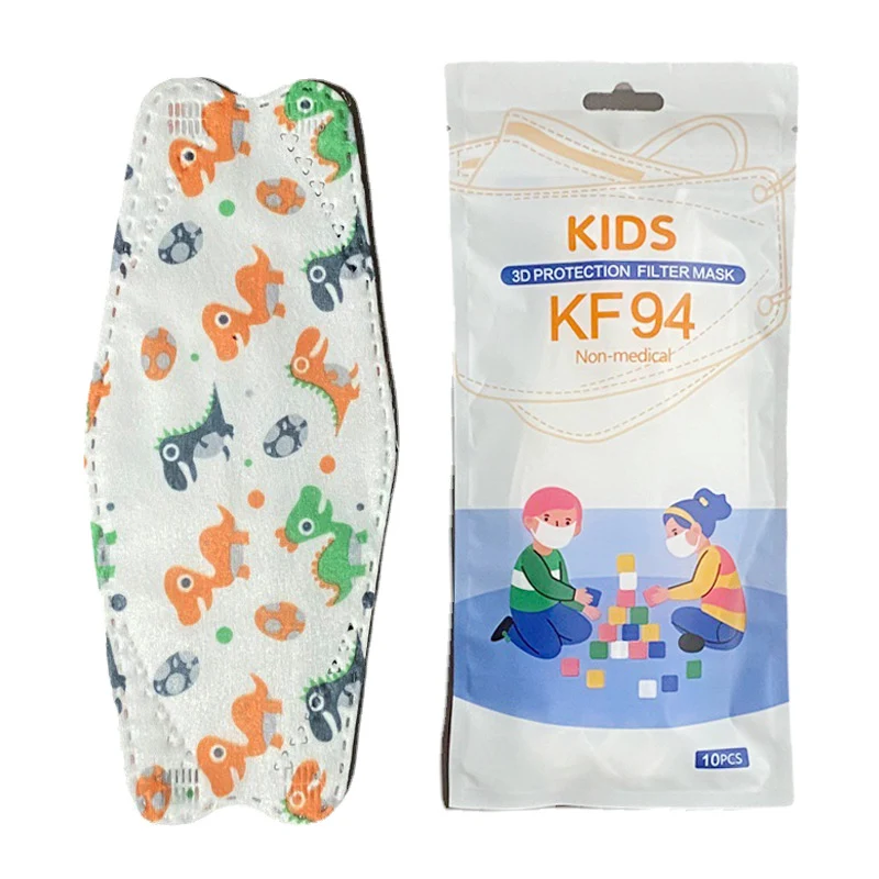 Title 4, Disposable KF94 Childrens Mask Cartoon Fish Sh...