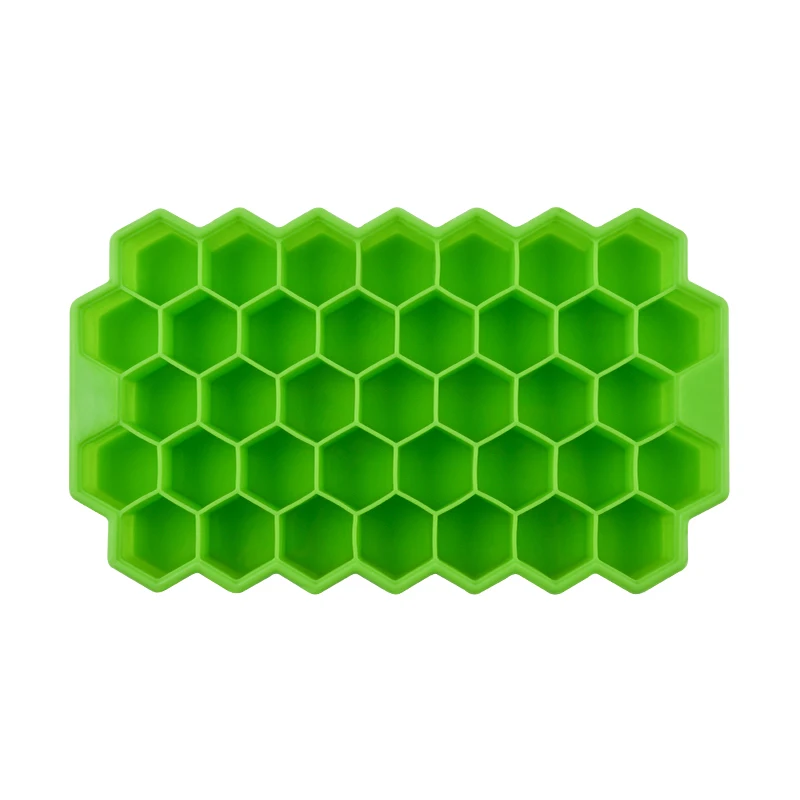 Forma de gelo de silicone em favo de mel. Faça cubos perfeitos e fáceis de remover. Ideal para drinks, sucos e bebidas diversas.